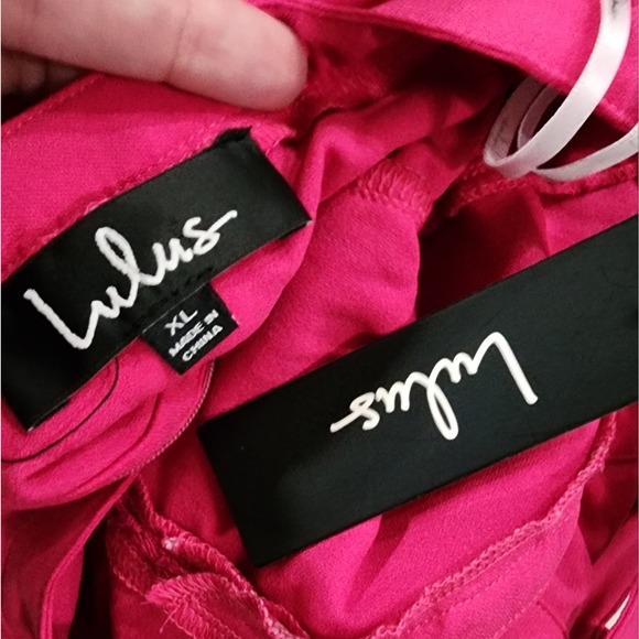 Lulus All My Daydreams Fuschia Lace Skater Dress size XL NEW!!! - Picture 7 of 11